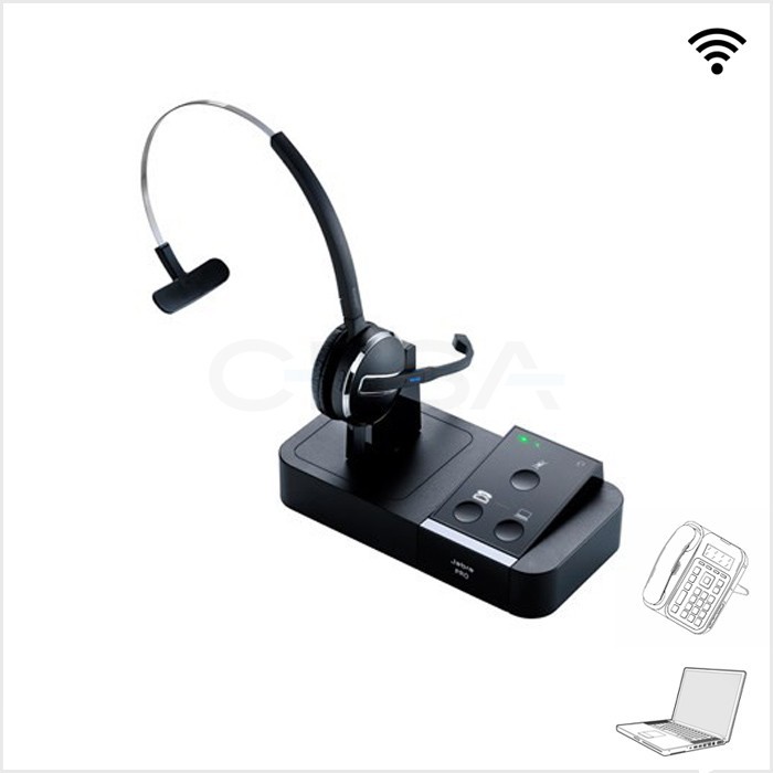 Jabra PRO 9450 Mono Flex Kablosuz Kulaklık 1